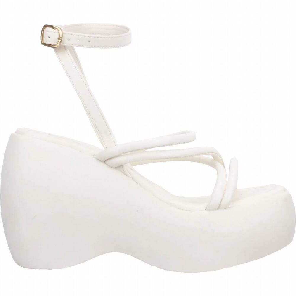 NEW OFFLINE women's strappy platform sandal in pearl